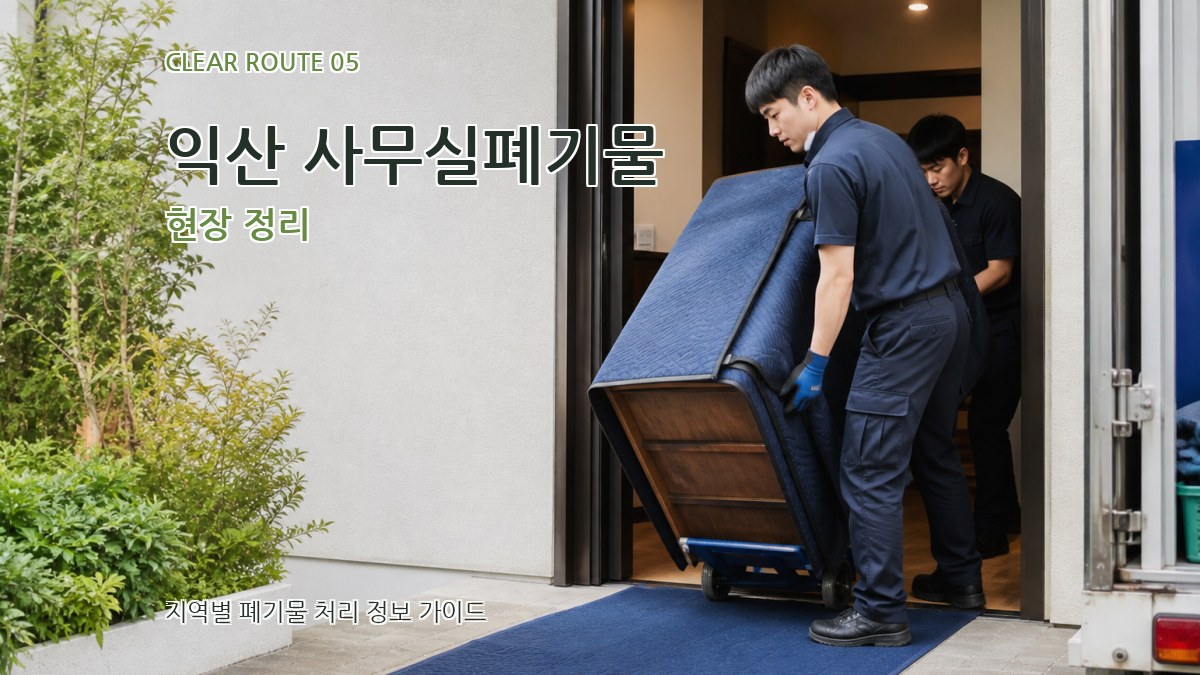 익산 사무실폐기물 현장 정리