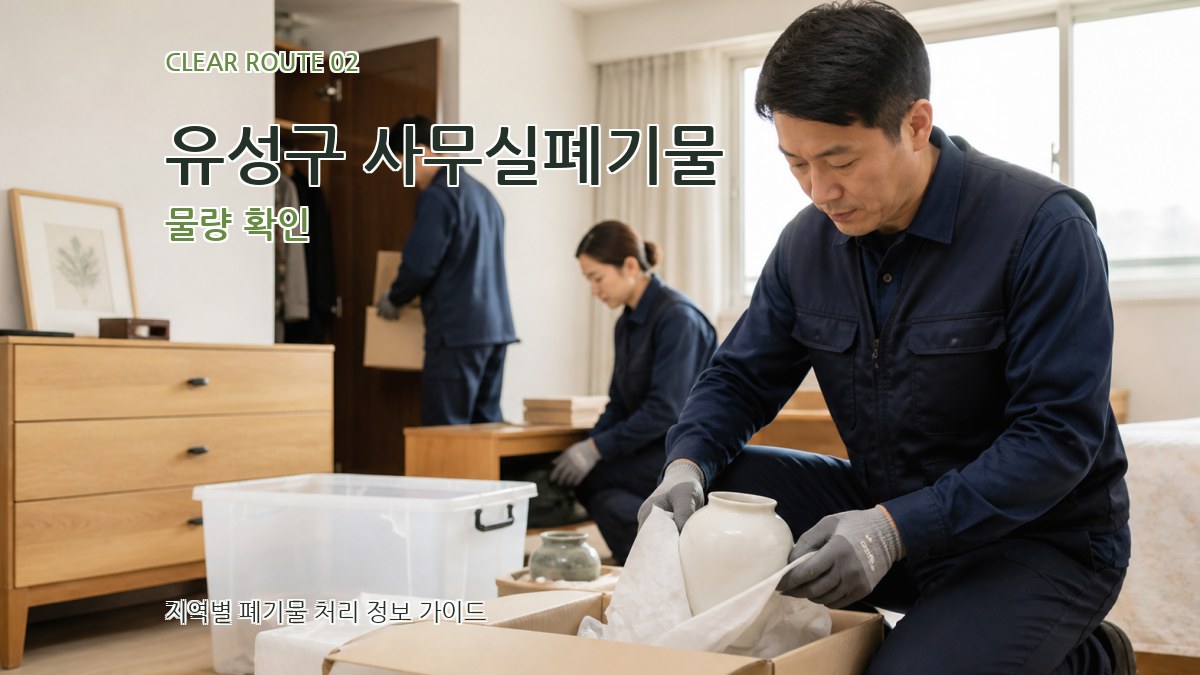 유성구 사무실폐기물 물량 확인