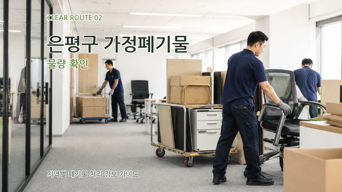 은평구 가정폐기물 물량 확인