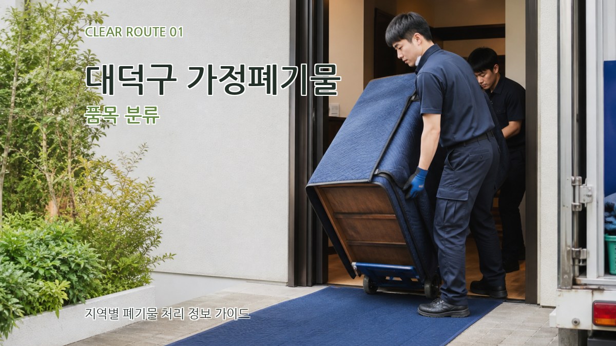 대덕구 가정폐기물 품목 분류