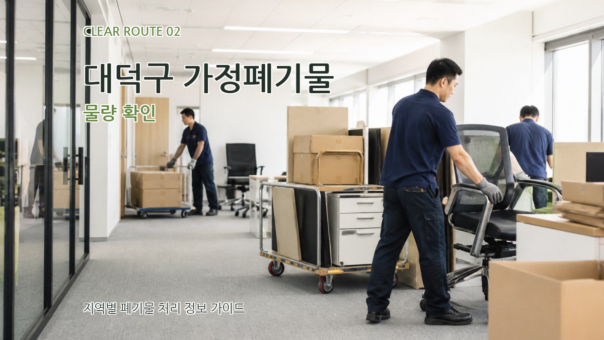 대덕구 가정폐기물 물량 확인