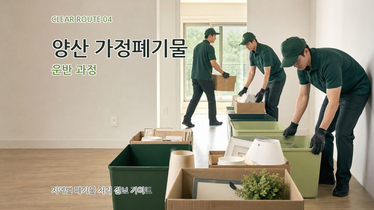 양산 가정폐기물 운반 과정