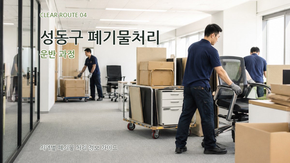 성동구 폐기물처리 운반 과정
