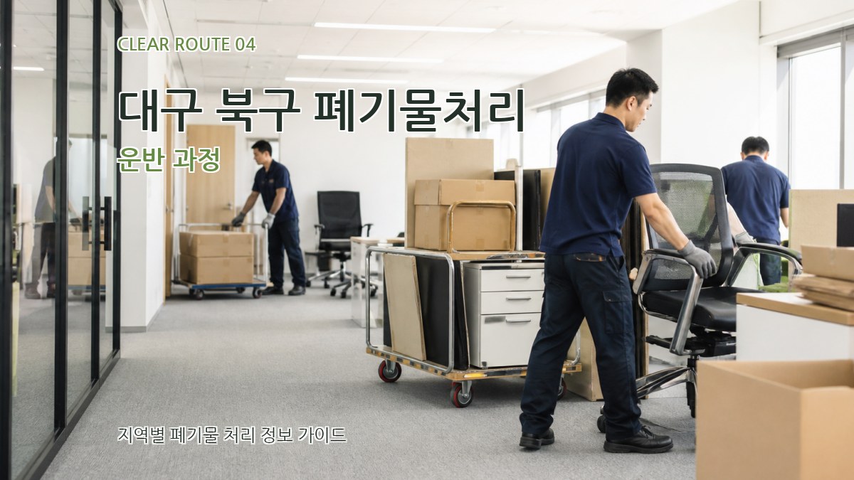 대구 북구 폐기물처리 운반 과정