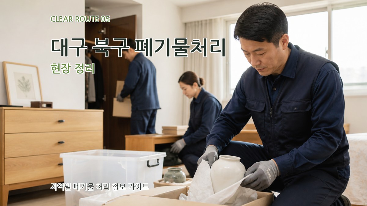 대구 북구 폐기물처리 현장 정리