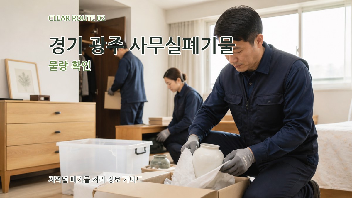 경기 광주 사무실폐기물 물량 확인