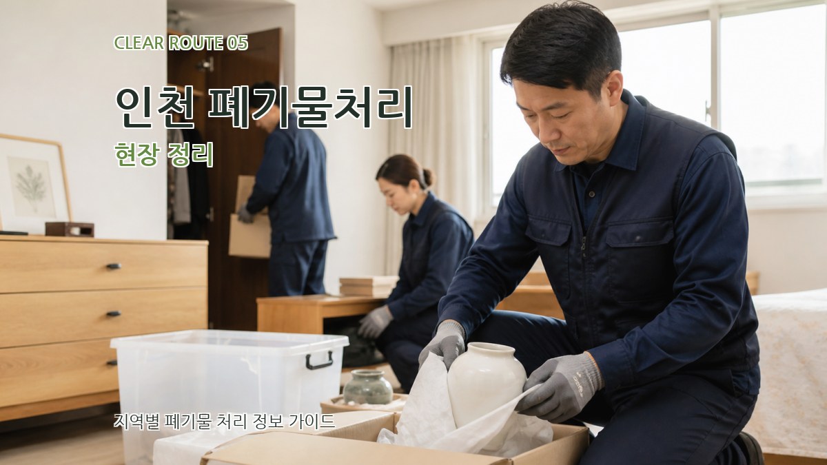 인천 폐기물처리 현장 정리