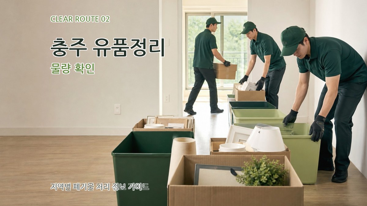 충주 유품정리 물량 확인