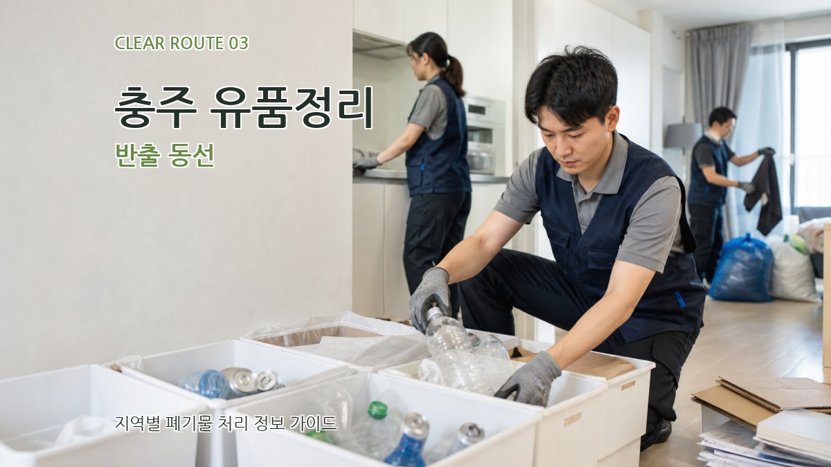 충주 유품정리 반출 동선