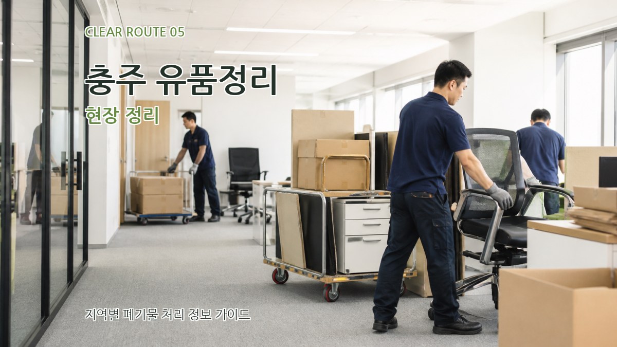 충주 유품정리 현장 정리
