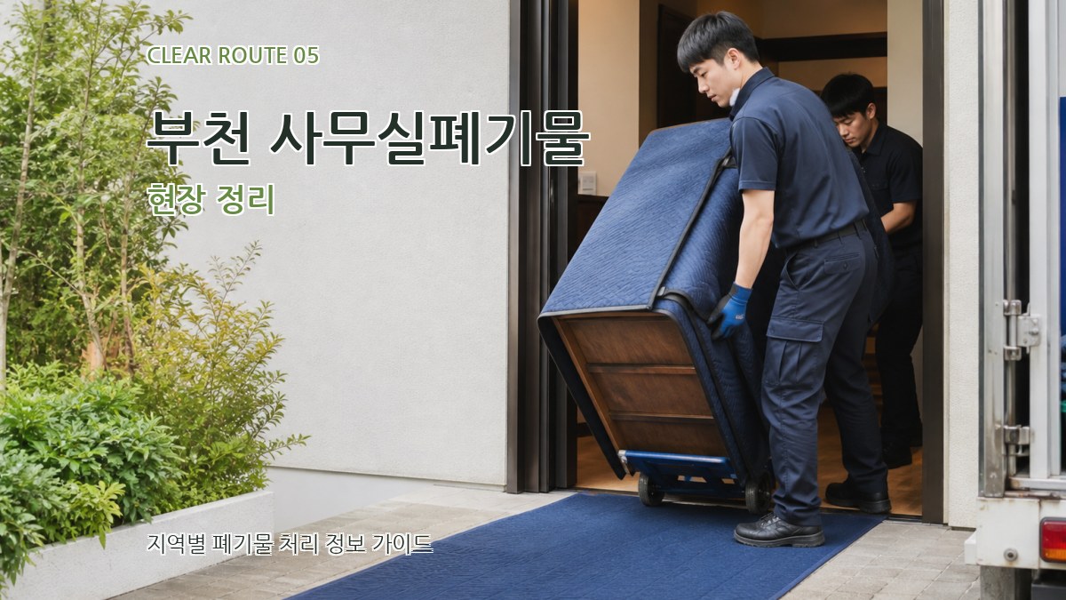 부천 사무실폐기물 현장 정리