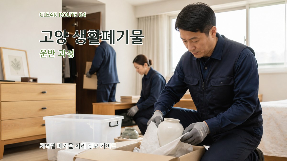 고양 생활폐기물 운반 과정
