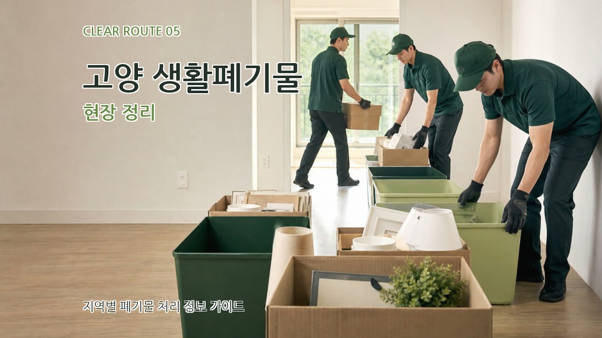 고양 생활폐기물 현장 정리