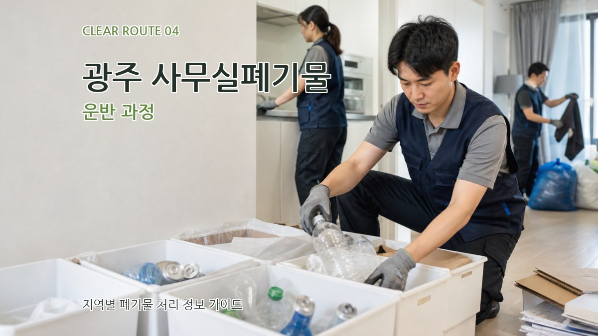 광주 사무실폐기물 운반 과정