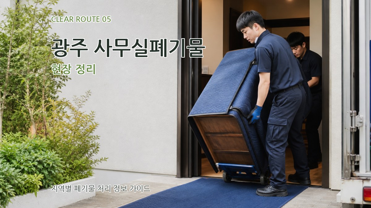 광주 사무실폐기물 현장 정리