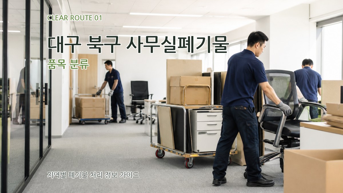대구 북구 사무실폐기물