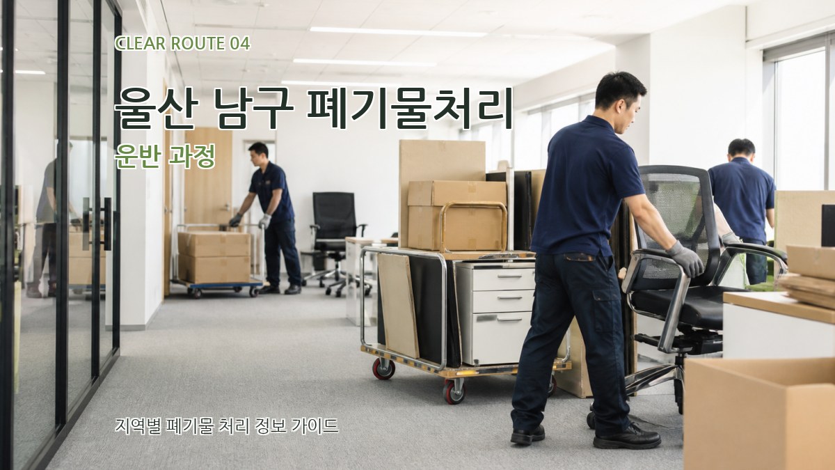 울산 남구 폐기물처리 운반 과정