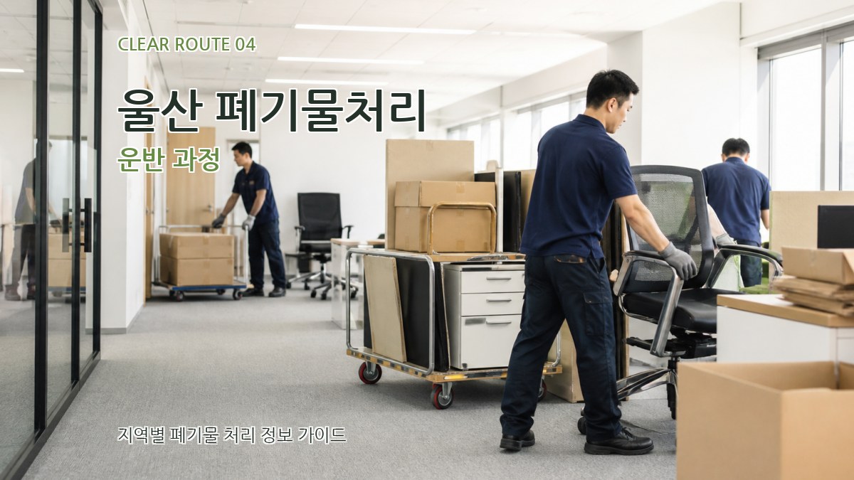 울산 폐기물처리 운반 과정