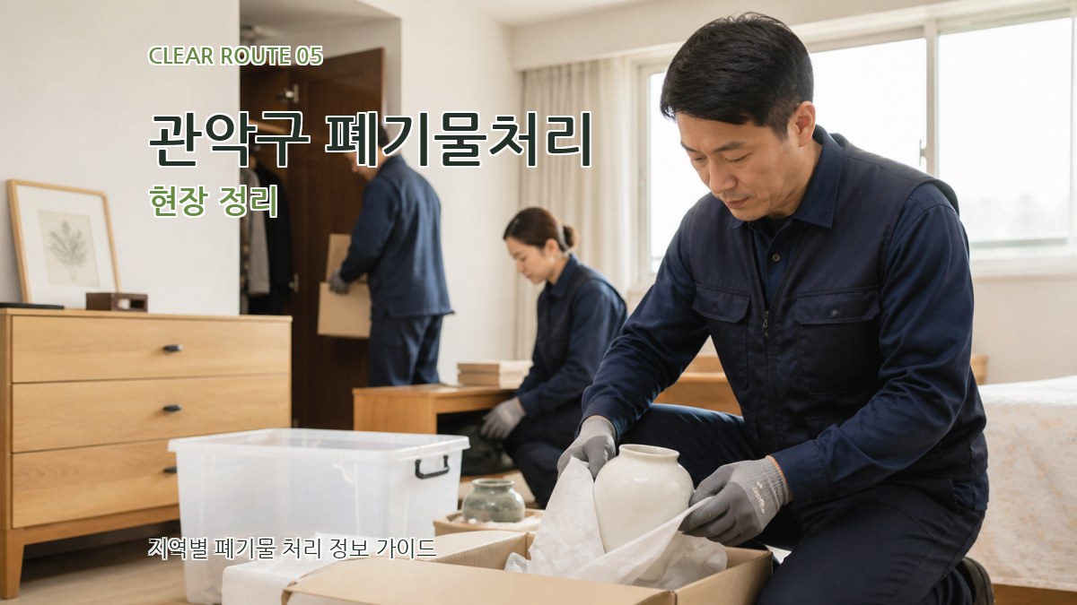 관악구 폐기물처리 현장 정리