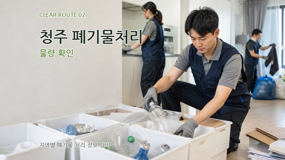 청주 폐기물처리 물량 확인