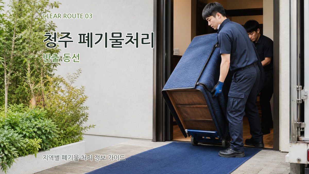 청주 폐기물처리 반출 동선