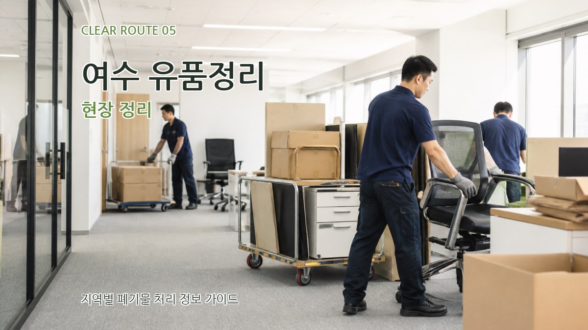 여수 유품정리 현장 정리
