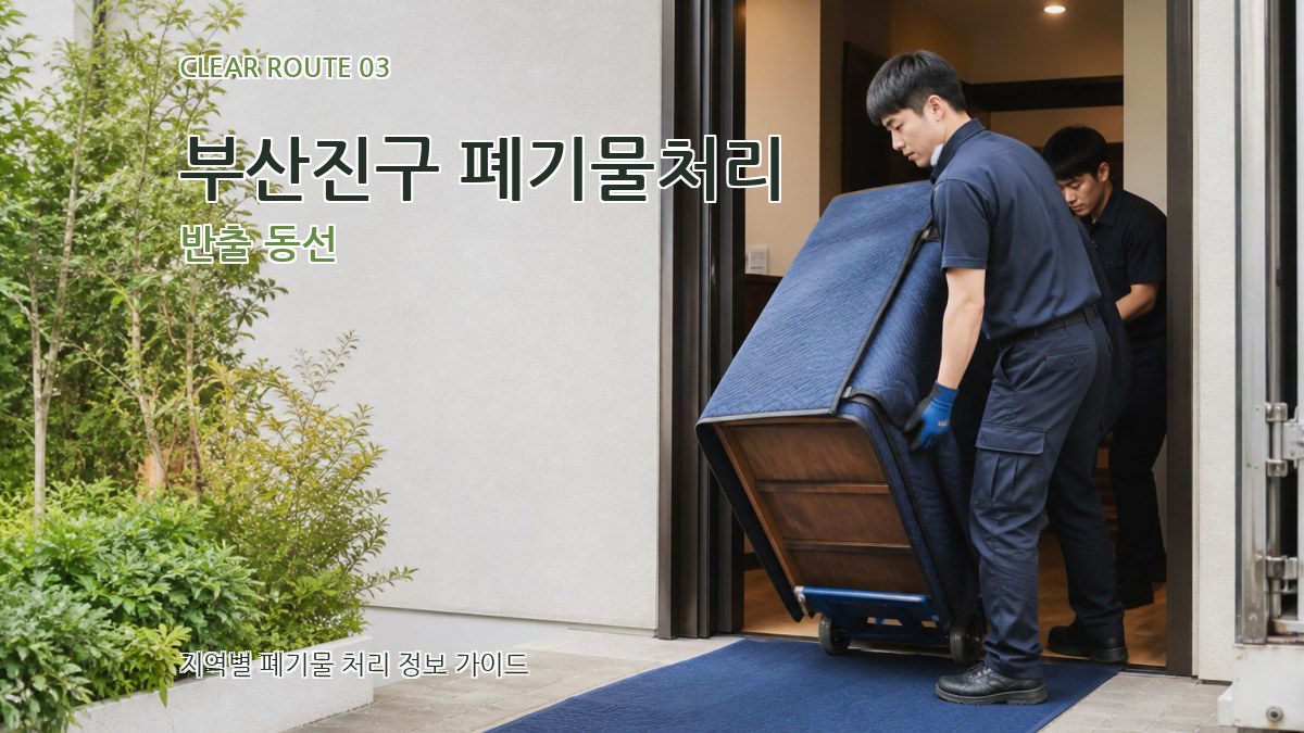 부산진구 폐기물처리 반출 동선