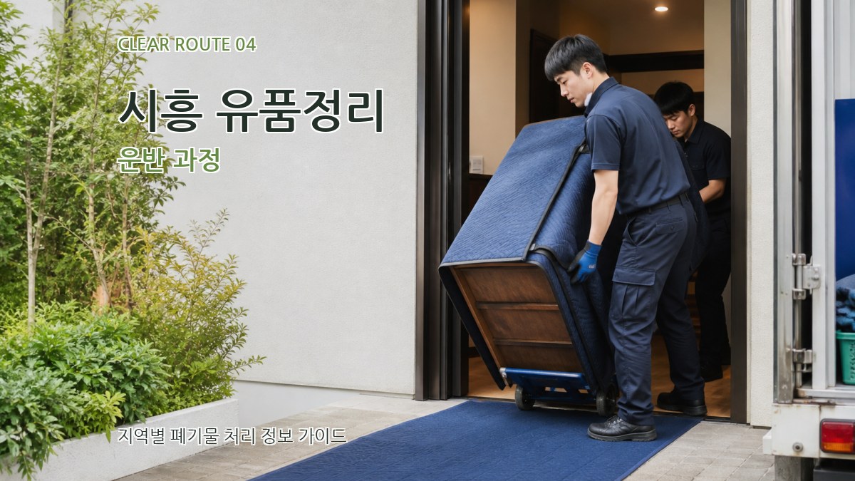 시흥 유품정리 운반 과정