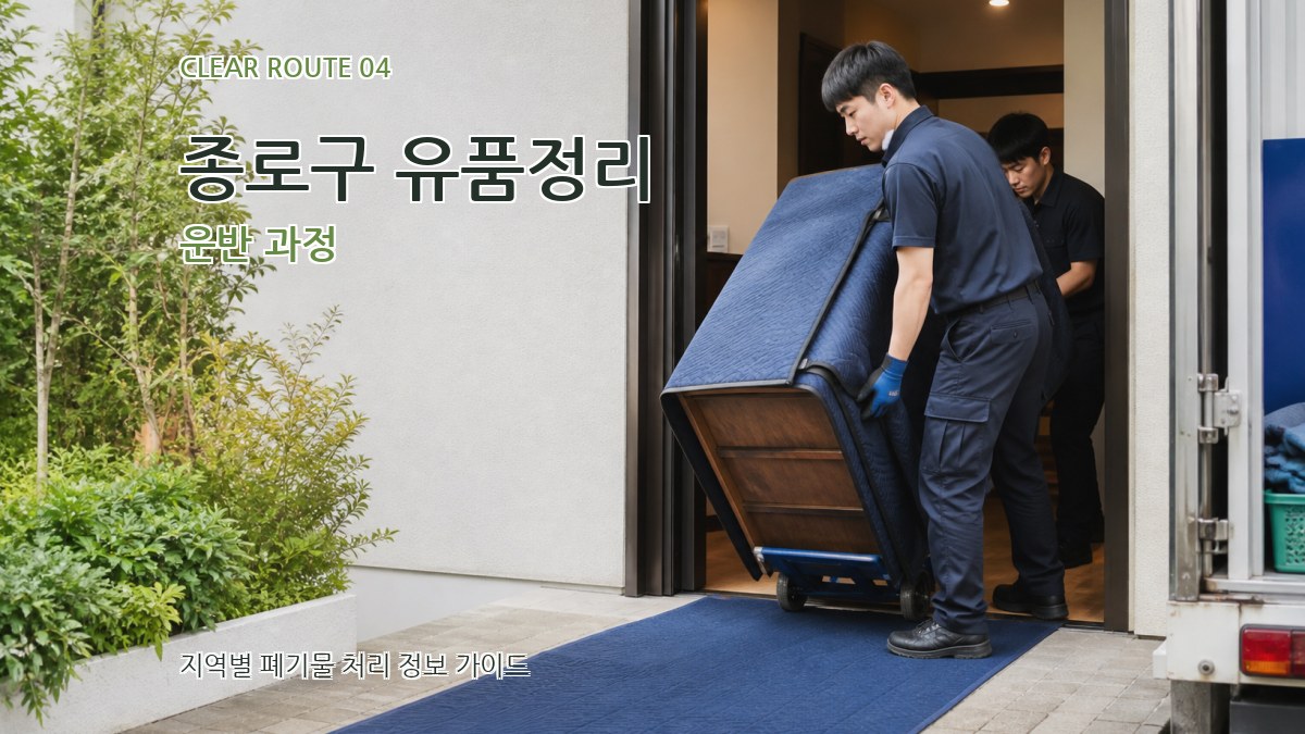 종로구 유품정리 운반 과정