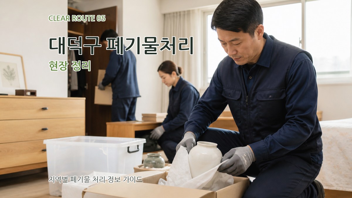 대덕구 폐기물처리 현장 정리