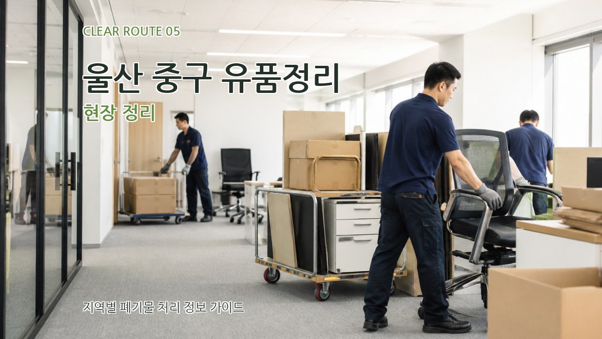 울산 중구 유품정리 현장 정리