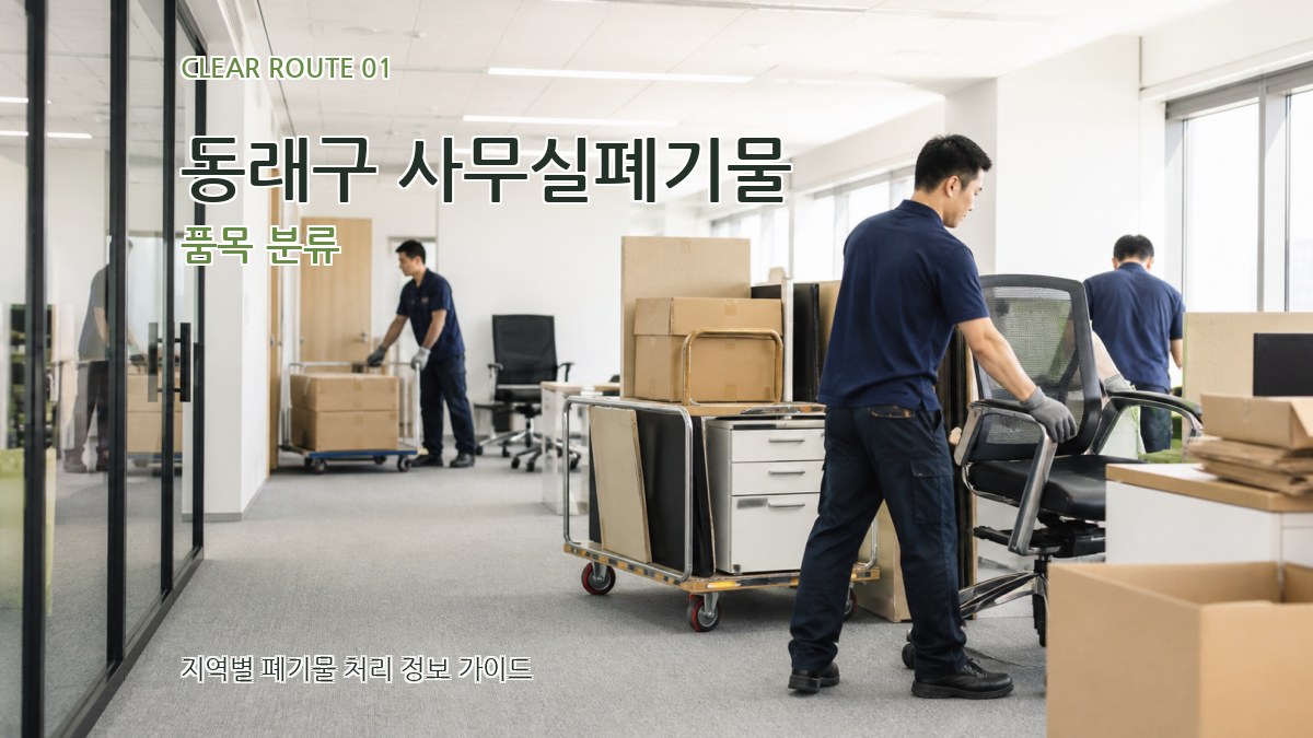 동래구 사무실폐기물