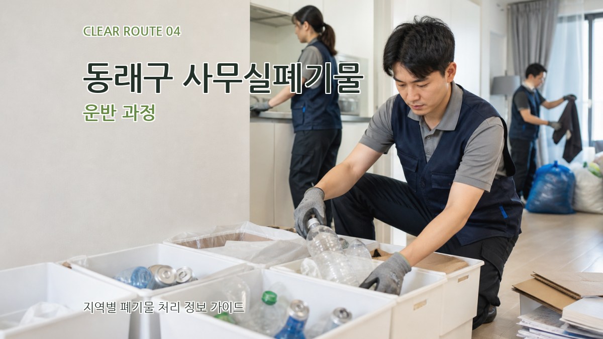 동래구 사무실폐기물 운반 과정