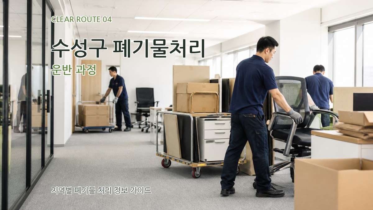 수성구 폐기물처리 운반 과정