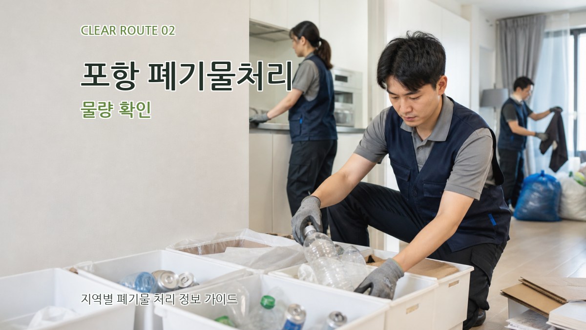 포항 폐기물처리 물량 확인