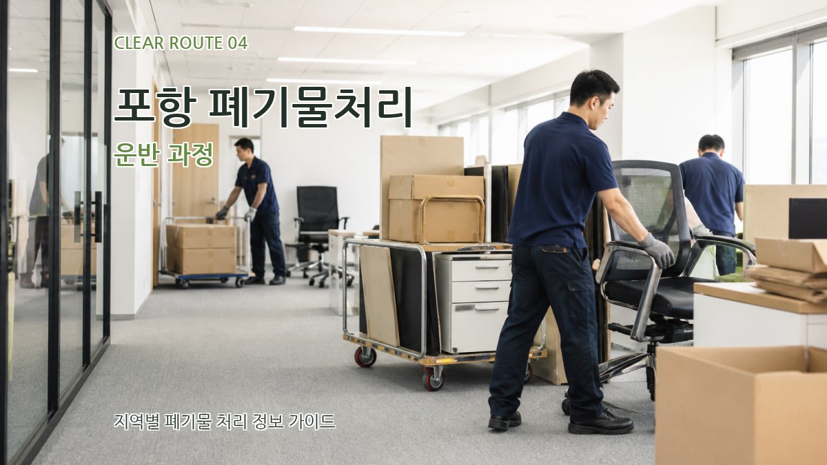포항 폐기물처리 운반 과정