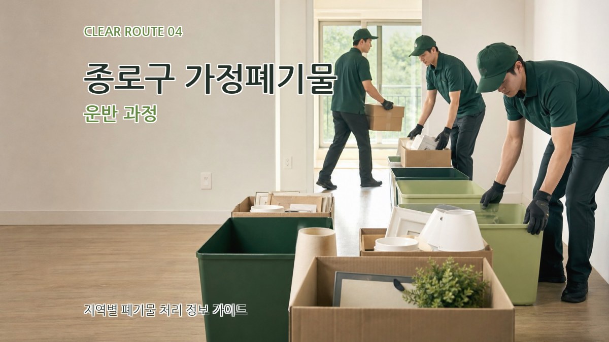 종로구 가정폐기물 운반 과정