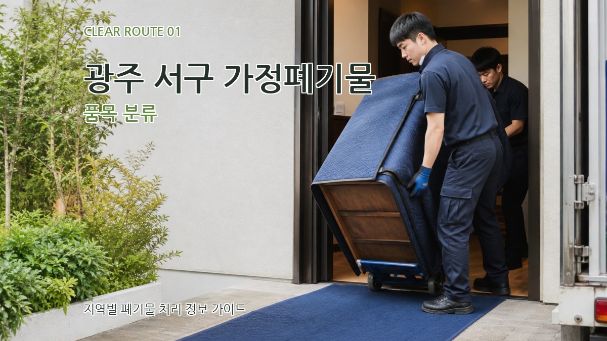 광주 서구 가정폐기물