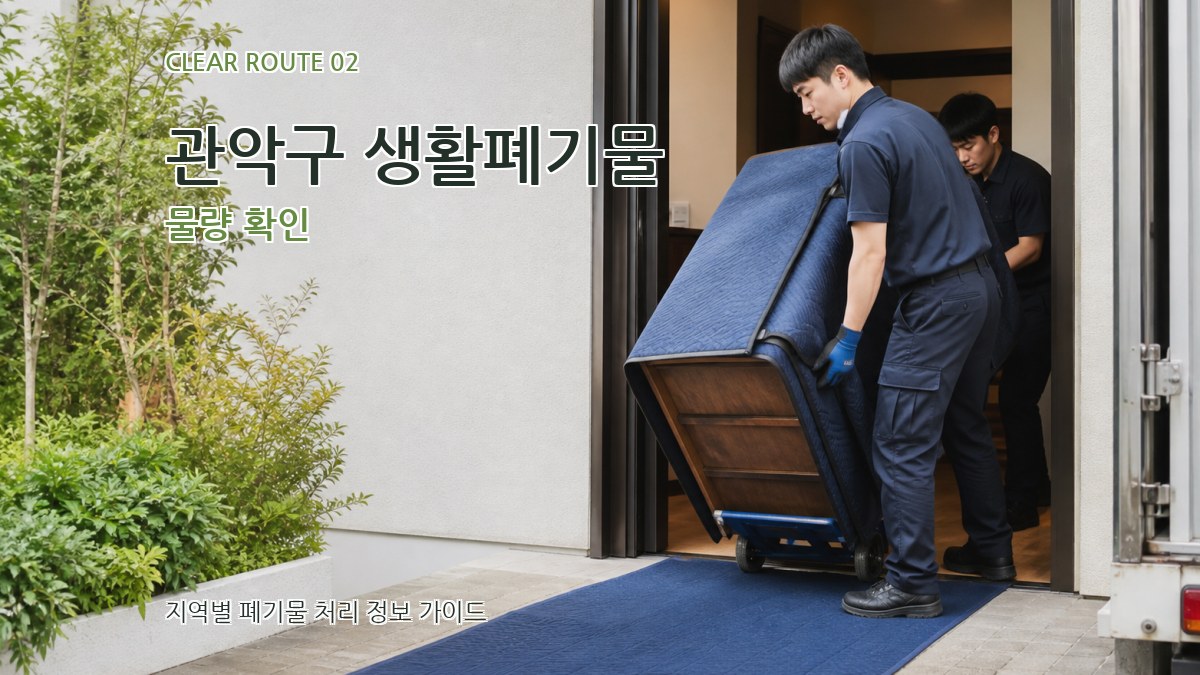 관악구 생활폐기물 물량 확인