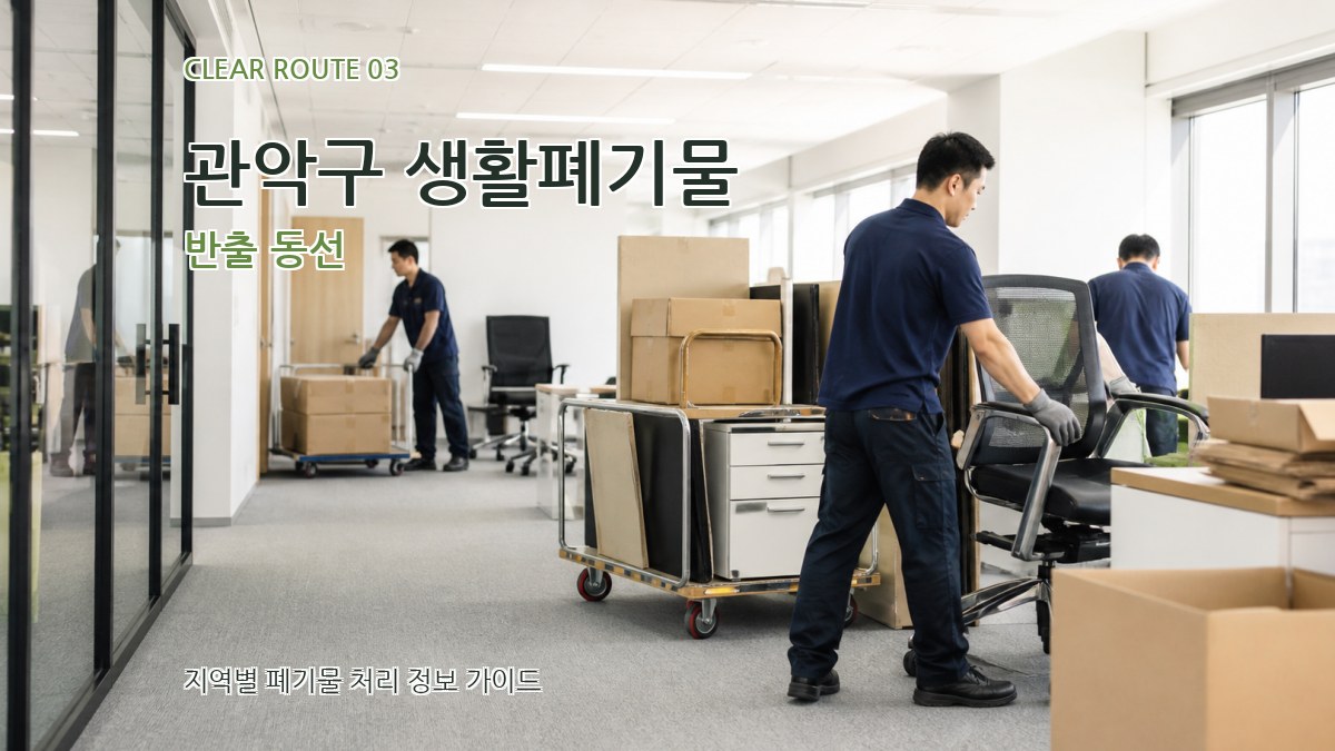 관악구 생활폐기물 반출 동선