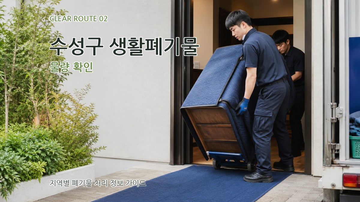수성구 생활폐기물 물량 확인