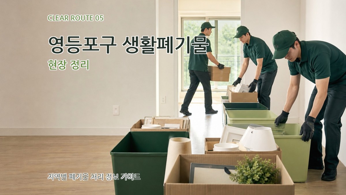 영등포구 생활폐기물 현장 정리