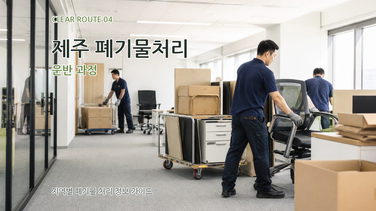 제주 폐기물처리 운반 과정