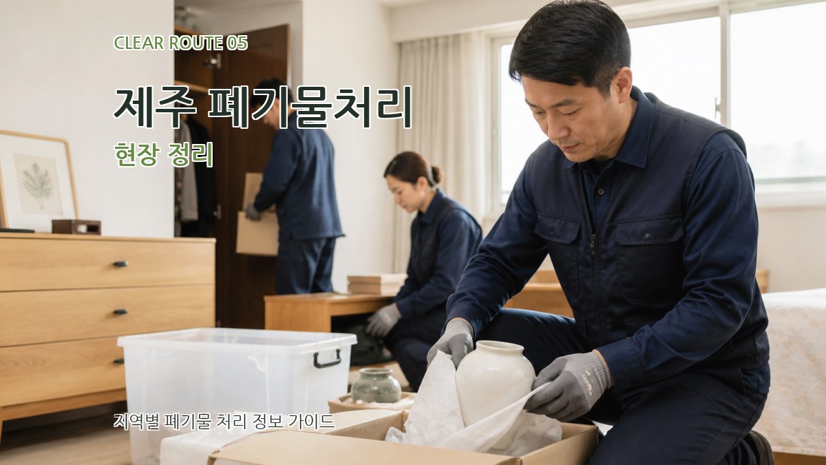제주 폐기물처리 현장 정리