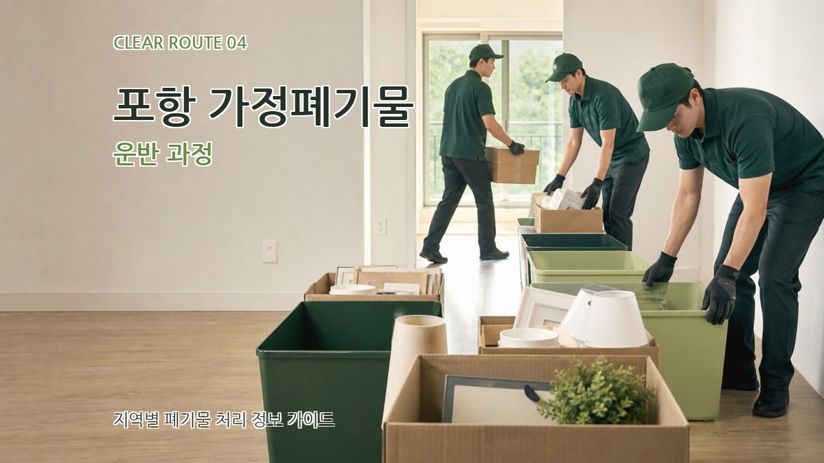 포항 가정폐기물 운반 과정